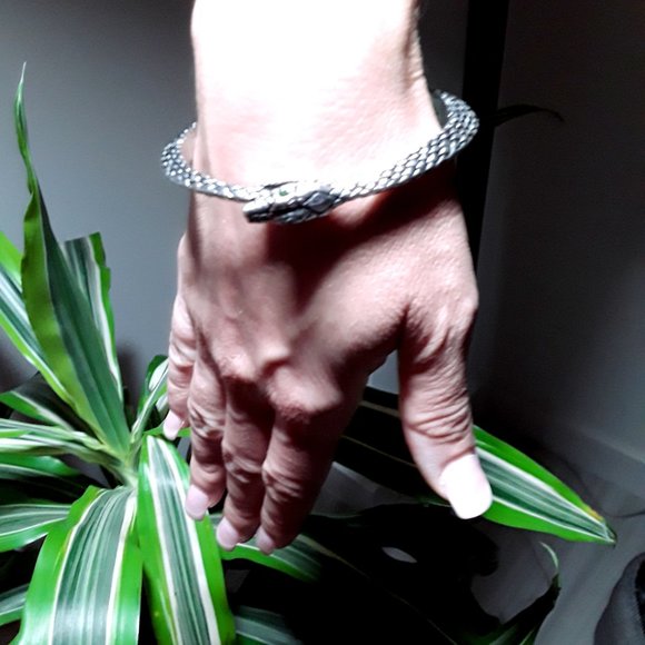 The Sophia Serpent Bangle by Alchemy of England - Picture 9 of 9